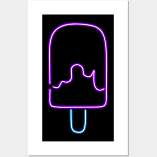 Ice Cream Line Light Posters and Art